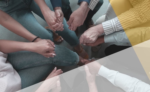 people in group therapy