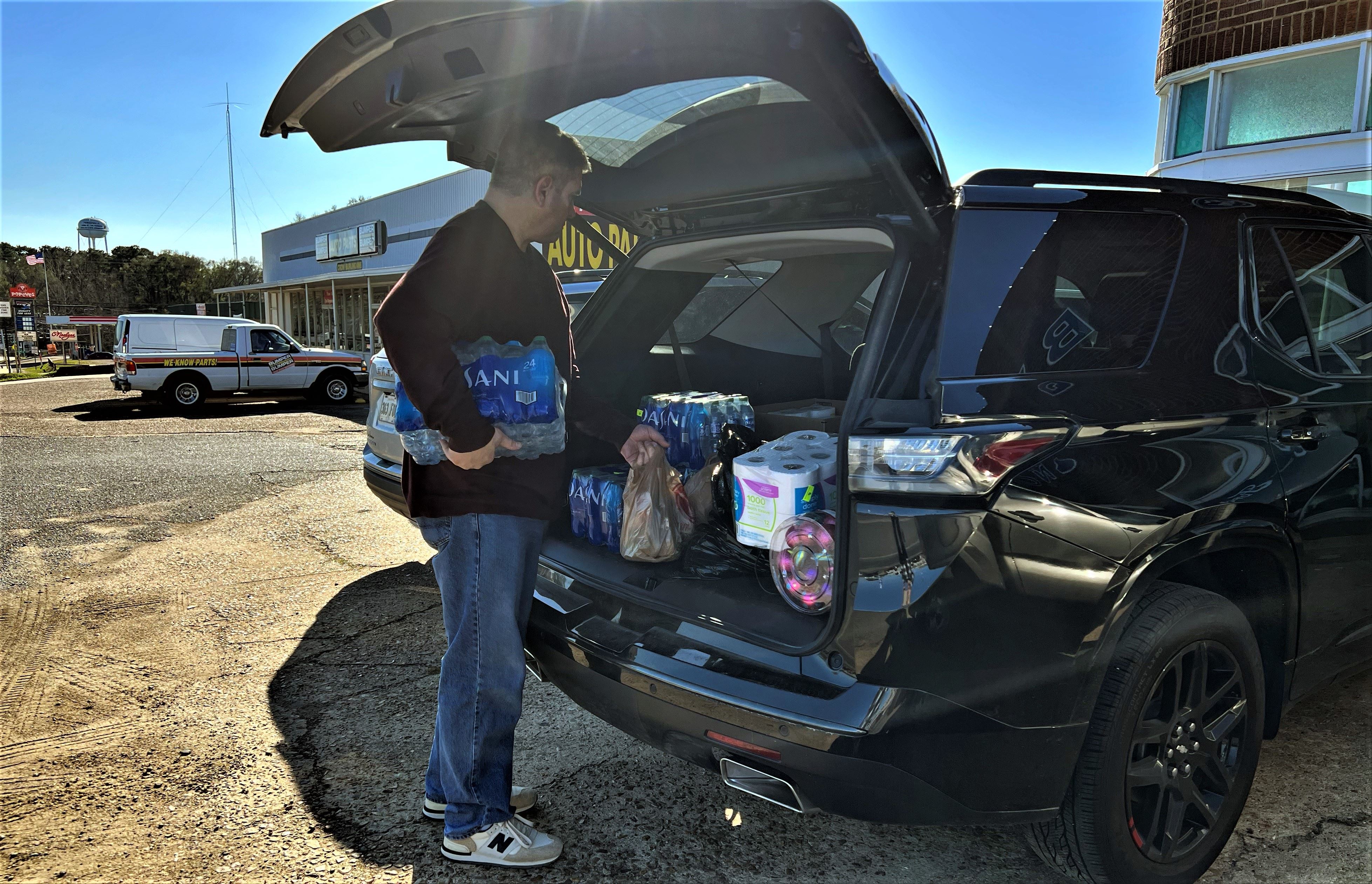 Chad Carter delivered item for tornado relief