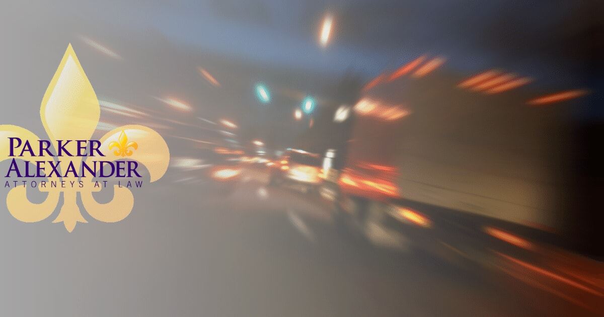 blurry traffic at night